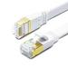 CAT 8 Ethernet Cable 1.5ft Flat High Speed 40Gbps 2000MHz SFTP 26WAG Gigabit Network Internet LAN Patch Cord with Gold Plated RJ45 Connector for Gaming Switches Routers Xbox PC (White 1.5ft)