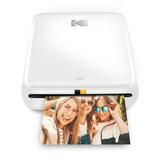 Kodak Step Wireless Mobile Photo Printer (White) Compatible w/iOS & Android NFC & Bluetooth Devices