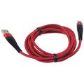 Type-C 10ft USB Cable for LG Wing Phone - Charger Cord Power Wire USB-C Long Red Braided W5N Compatible With LG Wing