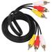 UPBRIGHT 3RCA-3RCA AV Audio/Video Cable Cord For TV Guardian 101 201 301 401 TVG TVGuardian Foul Language Filter Power Supply PSU