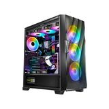 Antec Dark League DF700 FLUX Mid Tower ATX Gaming Case FLUX Platform 5 x 120mm Fans Included ARGB & PWM Fan Controller Tempered Glass Side Panel Three-Dimensional Wave-Shaped Mesh Front