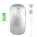 Wireless 2.4G Office Mouse Ultra-thin Silent Portable Sleek Mouse Rechargeable Mice 10m/33ft 2.4G Wireless Transmission