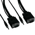SANOXY Cables and Adapters; 10ft SVGA HD15 M/M Monitor Cable with Stereo Audio