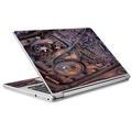 Skin Decal For Acer Chromebook R13 Laptop Vinyl Wrap / Steampunk Metal Panel Vault Fan Gear