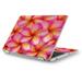 Skin Decal for Asus Chromebook 12.5 Flip C302CA Laptop Vinyl Wrap / Plumerias Pink Flowers