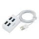 4 Port USB 2.0 Hub - USB Bus Powered - Portable Multi Port USB 2.0 Splitter and Extender Hub - Small Travel USB Hub - Multiple Plug-and-play Adapter PC Computer Accessory