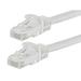 Monoprice Cat6 Ethernet Patch Cable - 30 Feet - White | Network Internet Cord - Snagless RJ45 Stranded 550Mhz UTP Pure Bare Copper Wire 24AWG - Flexboot Series