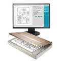 Plustek OpticSlim 1680 - High Speed Large Format Flatbed Scanner scan Tabloid Size in 3 Seconds. Daul View Function Enable You to Quickly Check The Image Adjustment Effect
