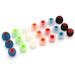 Ametoys 6 Pairs 12 Pieces 3.8mm Soft Silicone In-Ear Earphone Covers Earbud Tips Earbuds Eartips Dual Color Ear Pads Cushion for Headphones Random Color & Size