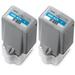 2 Pack PFI-1000 C Cyan LUCIA PRO ink for imagePROGRAF PRO-1000
