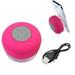 Waterproof Wireless Portable Water Resistant Speaker With Built-In Mic - Pink