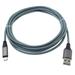 10ft Micro USB Cable for Arlo Pro / Pro 2 Security Cameras - Charger Cord Power Wire Extra Long Sync Braided Fast Charge Gray Compatible With Arlo Pro and Pro 2 Models