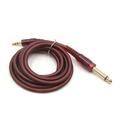 4.9ft Length 1/8 Inch Male to 1/4 Inch Male TRS Car Stereo Audio Cable Amplifier Cord