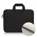 Upgrade Suede Laptop Case Sleeve Briefcase with Handle Handbag (Black 13inch)