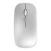 Bluetooth Dual Mode Wireless 2.4G Mouse Mute Ultra-Thin for Laptop Desktop Computer Silent Dual Mode Charging Version Electronic Accessories SILVER