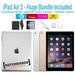 Restored Apple iPad Air 2 Generation 32GB Silver - WiFi Only - Bundle - Case Rapid Charger Pre-Installed Glass & Stylus Pen ---- FREE 2 Day Shipping (Refurbished)