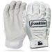 Franklin Sports CFX Pro Series Batting Gloves Chrome White Adult Small