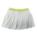 Boast Girl s Gathered Tennis Skirt X-Small White/Sunny Lime