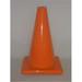 Everrich EVB-0031-1 12 in. Height Vinyl Cones Square Base Orange