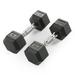 Marcy 10 lb Rubber Hex Dumbbells (Pairs)