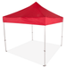 Impact Canopy 10 x 10 Instant Pop Up Canopy Tent Commercial Grade Aluminum Frame Roller Bag Red