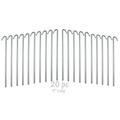 Ram-Pro 20-Piece Tent Garden Stakes Heavy Duty Galvanized Steel Pegs Rust-Free Garden Edging Fence Hook Landscape Pins | for Outdoor Camping Soil Patio Gardening & Canopies (9 )