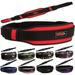 MRX Weight Lifting Belt with Double Back Support Gym Training 5 Wide Belts Red L