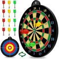 Magnetic Dart Board - 12pcs Magnetic Darts (Red Green Yellow) - Excellent Indoor Game and Party Games - Magnetic Dart Board Toys Gifts for 5 6 7 8 9 10 11 12 Year Old Boy Kids and Adults