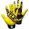 Battle Receivers Ultra-Stick Football Gloves - XL - Neon Yellow/Black