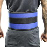 Last PunchÂ® 6 Nylon Power Weight Lifting Belt Back Support Belt Blue All Sizes