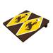 Skip s Garage Wyoming Cowboys Gold And Brown Diamond Solid Wood Cornhole Board Set