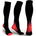 1/2/3/6 Pairs Compression Socks for Men Women Athletic Low Cut & Knee High Compression Socks Running Medical Socks