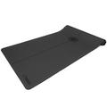 Bean Products OMphibian Pro Yoga Mat | Premium PU (Polyurethane) Rubber | Slip Resistant Waterproof | Two-Layer Construction | Centering Mandala Design | (4mm thick x 24â€� wide x 72â€� long ) | Black