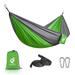 QUANFENG QF Hammock Nylon Portable Travel Camping Hammock Green/Gray