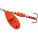 Mepps Aglia In-Line Spinner 1/3 oz Plain Treble Hook Hot Orange Blade