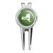 New York NY Home State Golf Divot Repair Tool and Ball Marker - Solid Green