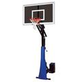 RollaJam Eclipse Steel-Glass Portable Basketball System Royal Blue
