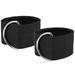 Andoer 2pcs Fitness Padded Ankle Straps for Cable Machines Adjustable Ankle Cuffs Glute Leg Workout