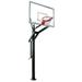 PowerHouse 560 Steel-Glass In Ground Adjustable Basketball System Columbia Blue