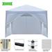 UBesGoo 10 x10 Ez POP up Wedding Party Tent Folding Gazebo Beach Canopy Tent W/carry Bag White