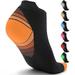 1/2/3/6 Pairs Unisex Compression Running Socks -Fit for Athletic Travel Low Cut Compression Running Sock with Ankle Support