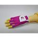 XEIR PRO Cool Skin Half Mesh Womenâ€™s Golf Glove with Non Slip Floral Pattern. Worn ON Left Hand - WHITE/FUCHSIA