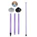 Yescom Portable Dancing Pole Purple Kit 50mm Non Rotating Applicable Height: 7.21-8.53ft(220-260cm)