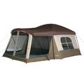 Wenzel Klondike 8-Person Large Outdoor Camping Tent with Screen Room Brown