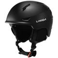 Lixada Snowboard Helmet with Detachable Earmuff Men Women Safety Skiing Helmet with Goggle Fixed Strap Professional Skiing Snow Sports Helmet