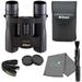 Nikon Aculon A30 10x25 Binoculars Compact Binocular - Black Bundle with a Nikon Lens Pen and Lumintrail Cleaning Cloth