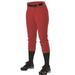 Alleson Athletic B39785503 Womens Belt Loop Fast-Pitch Pants Black - Small