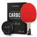 PRO-SPIN Ping Pong Paddle with Carbon Fiber Performance-Level Table Tennis Racket Shakehand Grip