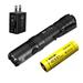 Nitecore MH10 V2 Type-C Rechargeable Flashlight 1200 Lumens w/Eco-Sensa USB Fast 3Amp Wall Charger