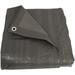 Sunnydaze Multipurpose Heavy-Duty Poly Tarp - Dark Gray - 12 x 16